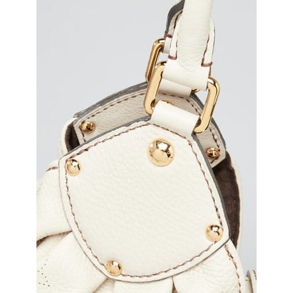 Louis Vuitton White Monogram Mahina Leather XL Bag - Picture 6 of 11